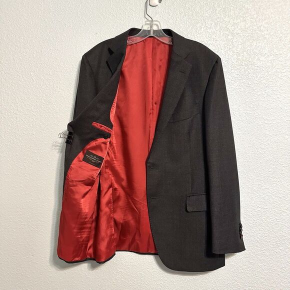 Suitsupply Sienna Canonico Wool Sport Coat Blazer Mens 42R Dark Grey Suit Jacket - Picture 3 of 13